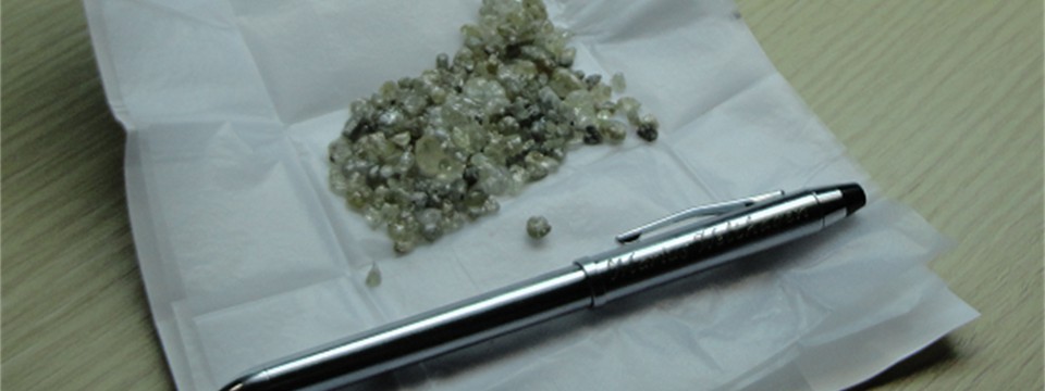 Quality Monastery rough diamonds from prospecting